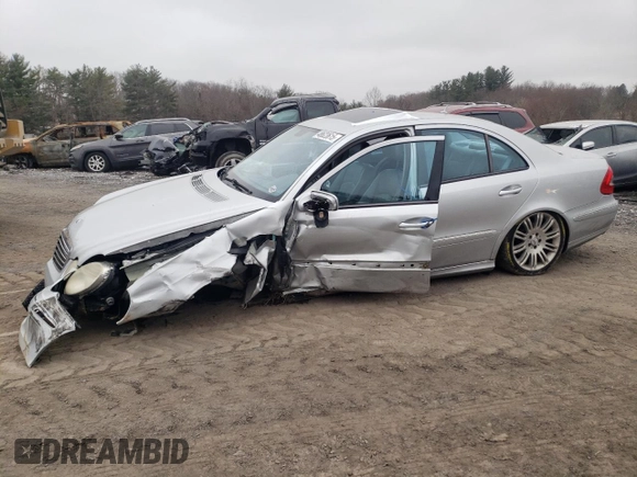 2007 Mercedes-Benz E-Class 3.5L with VIN WDBUF56X97B081594, listed as a Copart auction lot 48623615 with 0 mi miles and Salvage Title. Bid and sale history available at carsss.com. Image 1.
