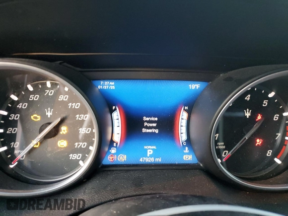 2019 Maserati Levante with VIN ZN661XUA2KX310484, listed as a Copart auction lot 41974805 with 47,926 mi miles and Salvage Title. Bid and sale history available at carsss.com. Image 9.