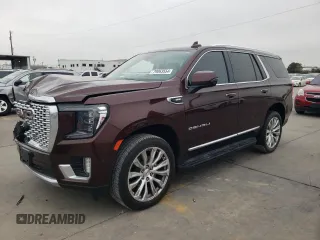 2023 GMC Yukon Denali with VIN 1GKS1DKL3PR212289, listed as a Copart auction lot 79063554 with 49,183 mi miles and Salvage Title. Bid and sale history available at carsss.com. Image 1.