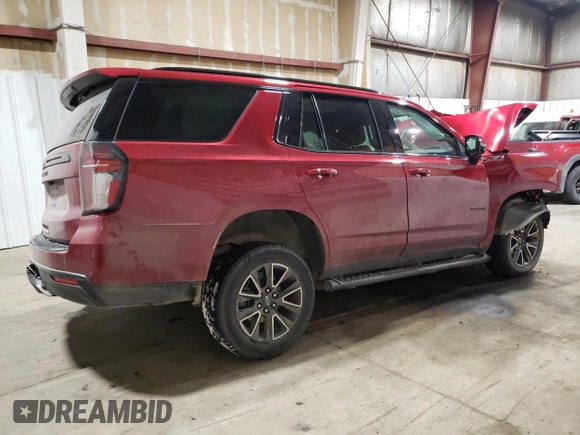 2023 Chevrolet Tahoe Z71 with VIN 1GNSKPKD3PR145039, listed as a Copart auction lot 43449435 with Not provided miles and Salvage title. Bid and sale history available at DreamBid. Image 3.
