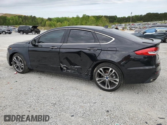 2019 Ford Fusion Titanium with VIN 3FA6P0D95KR184147, listed as a Copart auction lot 52968885 with 122,170 mi miles and Clean Title. Bid and sale history available at carsss.com. Image 2.