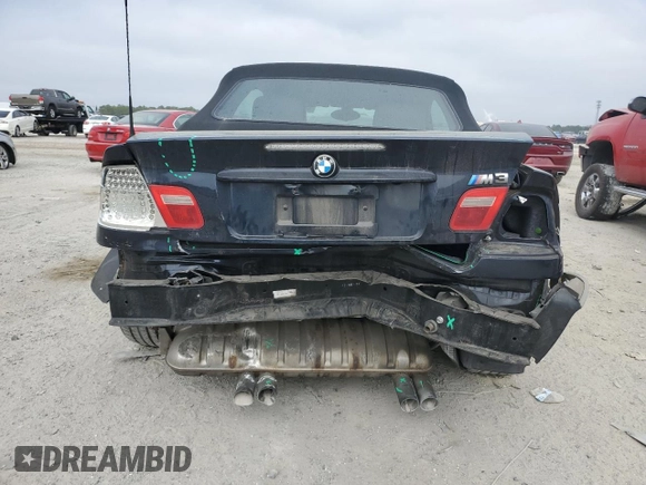 2003 BMW 3 Series M3 with VIN WBSBR93463PK04128, listed as a Copart auction lot 44307215 with 145,463 mi miles and Salvage Title. Bid and sale history available at carsss.com. Image 6.