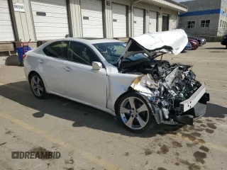 2012 Lexus IS 250 with VIN JTHBF5C21C5183674, listed as a Copart auction lot 50504705 with 80,893 mi miles and Salvage Title. Bid and sale history available at DreamBid. Image 4.