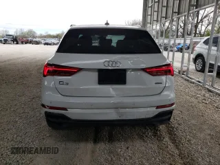 2023 Audi Q3 S line Premium with VIN WA1DECF31P1104632, listed as a Copart auction lot 50983105 with 17,579 mi miles and Salvage title. Bid and sale history available at DreamBid. Image 6.