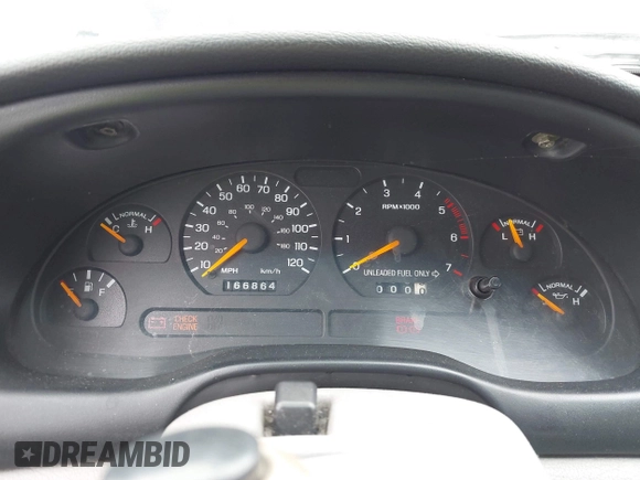 1998 Ford Mustang with VIN 1FAFP4042WF255177, listed as a IAAI auction lot 42421207 with 166,864 mi miles and . Bid and sale history available at DreamBid. Image 7.