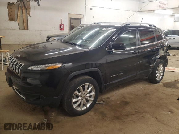 2016 Jeep Cherokee Limited z VIN 1C4PJMDS1GW209057, wystawiony jako Copart lot #57108855 z przebiegiem 86 874 mil mil oraz Szkoda całkowita • Salvage title. Historia ofert i sprzedaży dostępna na DreamBid. Obrazek 1.