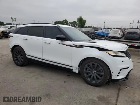 2018 Land Rover Range Rover Velar R-Dynamic SE with VIN SALYL2RV2JA747334, listed as a Copart auction lot 59562655 with 79,780 mi miles and Salvage title. Bid and sale history available at DreamBid. Image 4.