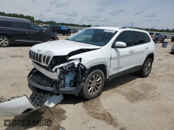 2019 Jeep Cherokee Latitude Plus z VIN 1C4PJMLBXKD191003, wystawiony jako Copart lot #58204625 z przebiegiem 57 866 mil mil oraz Szkoda całkowita • Salvage title. Historia ofert i sprzedaży dostępna na DreamBid. Obrazek 1.