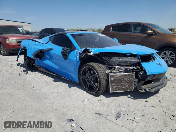 2023 Chevrolet Corvette 2LT with VIN 1G1YB2D41P5123978, listed as a Copart auction lot 53320615 with 10,781 mi miles and Salvage title. Bid and sale history available at DreamBid. Image 4.