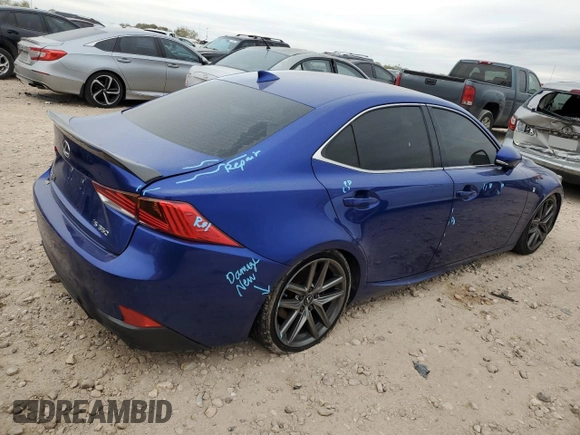 2020 Lexus IS 350 F Sport with VIN JTHGZ1B26L5036810, listed as a Copart auction lot 83224594 with 59,752 mi miles and Salvage title. Bid and sale history available at DreamBid. Image 3.