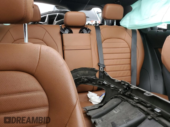 2021 Mercedes-Benz GLC with VIN W1N0G6EB9MF908855, listed as a Copart auction lot 48756365 with 0 mi miles and Non Repairable. Bid and sale history available at carsss.com. Image 10.