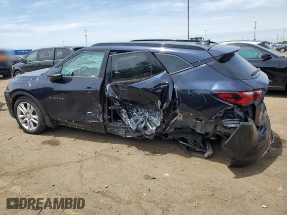 2020 Chevrolet Blazer LT z VIN 3GNKBJRSXLS635633, wystawiony jako Copart lot #58584645 z przebiegiem 21 642 mil mil oraz Szkoda całkowita • Salvage title. Historia ofert i sprzedaży dostępna na DreamBid. Obrazek 2.