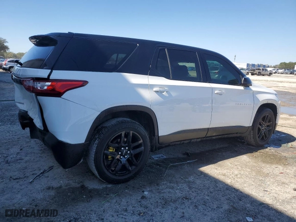 2021 Chevrolet Traverse LS with VIN 1GNERFKWXMJ194463, listed as a Copart auction lot 46158605 with 93,594 mi miles and Non Repairable. Bid and sale history available at carsss.com. Image 3.