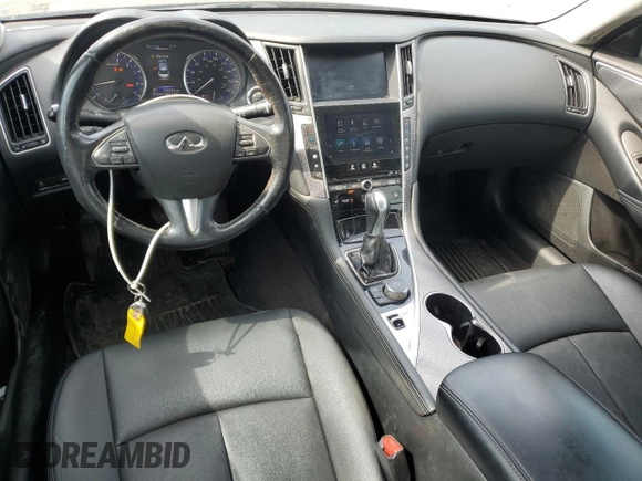 2015 Infiniti Q50 z VIN JN1BV7AR4FM393747, wystawiony jako Copart lot #59735735 z przebiegiem 234 354 mil mil oraz Szkoda całkowita • Salvage title. Historia ofert i sprzedaży dostępna na DreamBid. Obrazek 8.