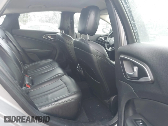 2015 Chrysler 200 C with VIN 1C3CCCCG5FN510455, listed as a IAAI auction lot 41601176 with 78,262 mi miles. Bid and sale history available at carsss.com. Image 8.
