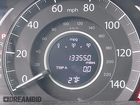 2014 Honda CR-V EX-L with VIN 5J6RM4H77EL015907, listed as a IAAI auction lot 41709554 with 133,550 mi miles. Bid and sale history available at carsss.com. Image 15.