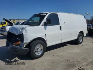 2010 Chevrolet Express Cargo Van with VIN 1GCZGFBA5A1162729, listed as a Copart auction lot 45866105 with 0 mi miles and Salvage Title. Bid and sale history available at carsss.com. Image 1.