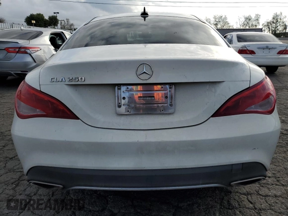 2018 Mercedes-Benz CLA 250 with VIN WDDSJ4EB2JN607907, listed as a Copart auction lot 48658534 with 118,705 mi miles and . Bid and sale history available at DreamBid. Image 6.