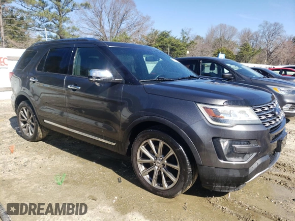 2016 Ford Explorer Limited with VIN 1FM5K8F83GGA57057, listed as a Copart auction lot 49496945 with 168,908 mi miles and Clean Title. Bid and sale history available at DreamBid. Image 4.