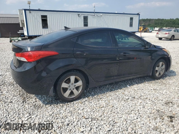 2013 Hyundai Elantra GLS with VIN KMHDH4AE1DU841024, listed as a Copart auction lot 58762515 with 166,470 mi miles and Salvage title. Bid and sale history available at DreamBid. Image 3.