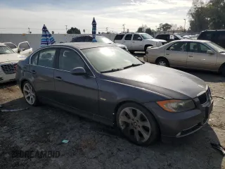 2008 BMW 3 Series 335i with VIN WBAVB77518NH79417, listed as a Copart auction lot 43577375 with 97,291 mi miles and Salvage Title. Bid and sale history available at carsss.com. Image 4.