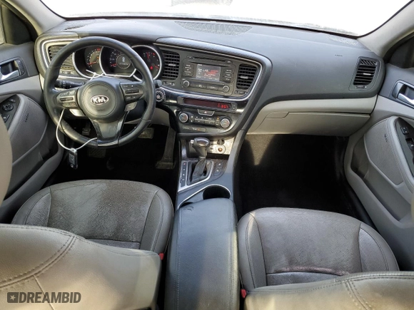 2014 Kia Optima EX with VIN 5XXGN4A76EG343677, listed as a Copart auction lot 47235465 with 163,612 mi miles and Salvage Title. Bid and sale history available at carsss.com. Image 8.