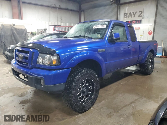 2006 Ford Ranger XLT with VIN 1FTZR45E16PA11971, listed as a Copart auction lot 89385945 with 188,981 mi miles and Salvage Title. Bid and sale history available at carsss.com. Image 1.