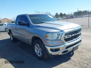 2020 Ram 1500 Big Horn with VIN 1C6SRFBTXLN165027, listed as a IAAI auction lot 41669655 with 62,341 mi miles. Bid and sale history available at carsss.com. Image 1.