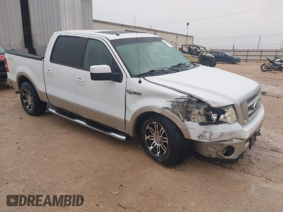 2007 Ford F-150 XLT with VIN 1FTPW14V57KC83518, listed as a IAAI auction lot 41962024 with 250,816 mi miles. Bid and sale history available at carsss.com. Image 1.