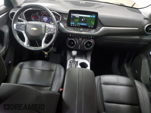 2023 Chevrolet Blazer LT with VIN 3GNKBJR41PS134864, listed as a Copart auction lot 53294545 with 43,376 mi miles and Salvage title. Bid and sale history available at DreamBid. Image 8.