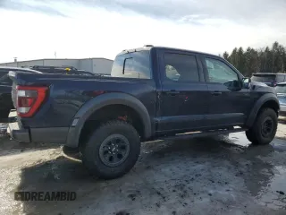 2023 Ford F-150 Raptor with VIN 1FTFW1RG0PFD16861, listed as a Copart auction lot 45338035 with 19,454 mi miles and Salvage Title. Bid and sale history available at DreamBid. Image 3.