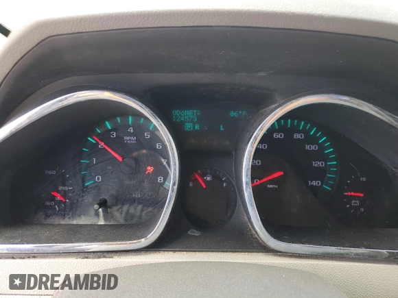 2012 Chevrolet Traverse LS with VIN 1GNKRFED8CJ161750, listed as a Copart auction lot 53997215 with 124,573 mi miles and Clean Title. Bid and sale history available at DreamBid. Image 9.