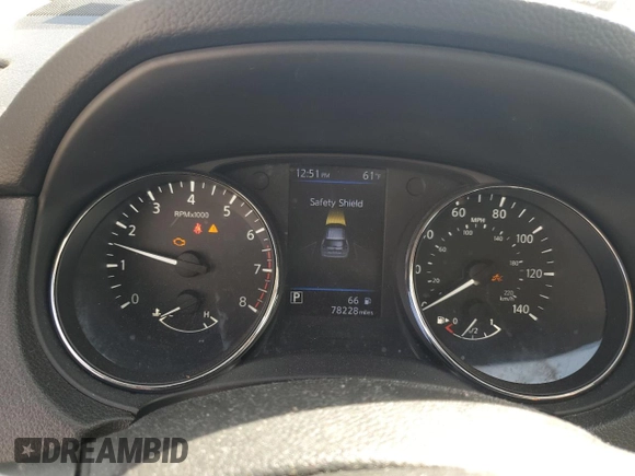 2018 Nissan Rogue SV with VIN 5N1AT2MV9JC723421, listed as a Copart auction lot 49770695 with 78,228 mi miles and Salvage Title. Bid and sale history available at DreamBid. Image 9.