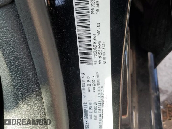 2015 Chrysler 200 Limited z VIN 1C3CCCAG2FN516524, wystawiony jako Copart lot #48309414 z przebiegiem 168 517 mil mil oraz Szkoda całkowita • Salvage title. Historia ofert i sprzedaży dostępna na DreamBid. Obrazek 13.