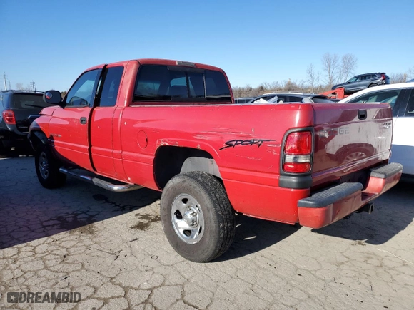 1998 Dodge Ram 1500 with VIN 3B7HF13Z7WG165209, listed as a Copart auction lot 42722435 with 172,347 mi miles and Salvage Title. Bid and sale history available at carsss.com. Image 2.