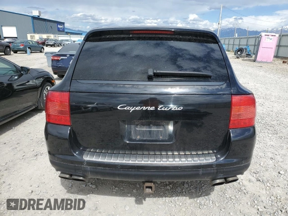 2005 Porsche Cayenne Turbo with VIN WP1AC29PX5LA90155, listed as a Copart auction lot 57323065 with 165,771 mi miles and Clean title. Bid and sale history available at DreamBid. Image 6.