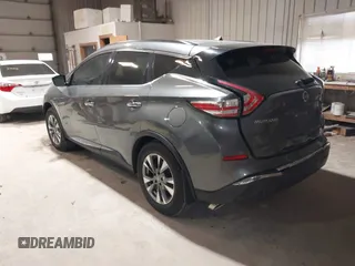 2016 Nissan Murano SL z VIN 5N1AZ2MH5GN125297, wystawiony jako IAAI lot #41973437 z przebiegiem 76 391 mil mil oraz . Historia ofert i sprzedaży dostępna na DreamBid. Obrazek 3.