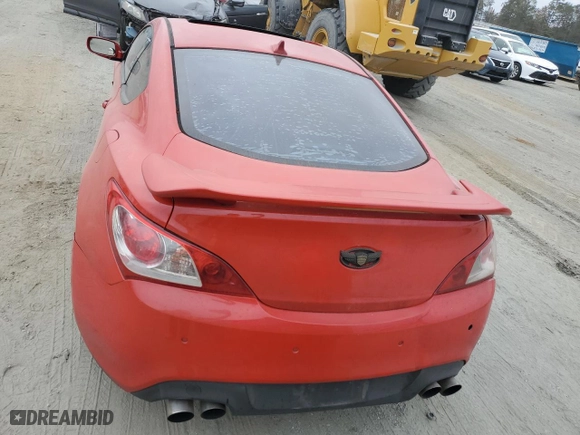 2010 Hyundai Genesis Coupe Grand Touring w/Nav with VIN KMHHU6KH6AU019204, listed as a Copart auction lot 78815124 with 0 mi miles and Salvage Title. Bid and sale history available at carsss.com. Image 6.