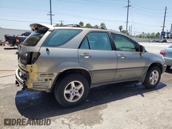 2003 Lexus RX 300 with VIN JTJGF10U430153066, listed as a Copart auction lot 57409455 with 152,343 mi miles and Salvage title. Bid and sale history available at DreamBid. Image 3.