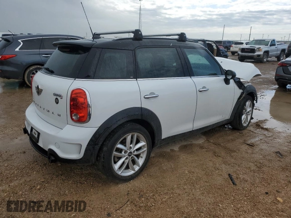 2014 MINI Countryman S z VIN WMWZC3C50EWP29415, wystawiony jako Copart lot #55579045 z przebiegiem 102 151 mil mil oraz Szkoda całkowita • Salvage title. Historia ofert i sprzedaży dostępna na DreamBid. Obrazek 3.