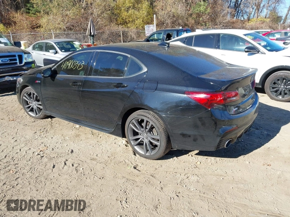 2018 Acura TLX w/A-SPEC Pkg with VIN 19UUB3F60JA004295, listed as a IAAI auction lot 40900343 with 48,264 mi miles. Bid and sale history available at carsss.com. Image 3.