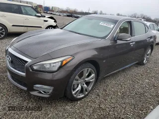 2017 Infiniti Q70L 3.7 with VIN JN1BY1PR9HM210552, listed as a Copart auction lot 47819325 with 50,847 mi miles and Salvage Title. Bid and sale history available at carsss.com. Image 1.