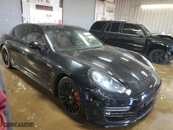 2016 Porsche Panamera GTS with VIN WP0AF2A78GL081459, listed as a Copart auction lot 50166995 with 60,082 mi miles and Salvage Title. Bid and sale history available at carsss.com. Image 4.