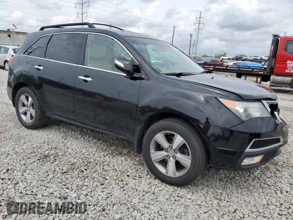 2012 Acura MDX Tech Pkg with VIN 2HNYD2H31CH500292, listed as a Copart auction lot 54661635 with 136,885 mi miles and Salvage Title. Bid and sale history available at carsss.com. Image 4.