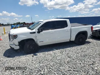 2023 GMC Sierra 1500 AT4 with VIN 1GTUUEE87PZ155961, listed as a Copart auction lot 56740885 with 35,551 mi miles and Salvage title. Bid and sale history available at DreamBid. Image 1.