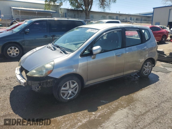 2007 Honda Fit with VIN JHMGD38487S036026, listed as a Copart auction lot 67660424 with 196,121 mi miles and Salvage Title. Bid and sale history available at carsss.com. Image 1.
