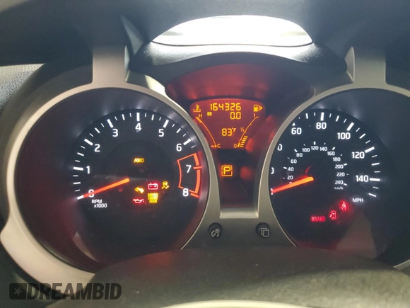 2014 Nissan Juke S with VIN JN8AF5MV2ET357874, listed as a Copart auction lot 55438375 with 164,326 mi miles and Clean Title. Bid and sale history available at carsss.com. Image 9.