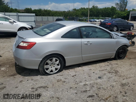 2006 Honda Civic Cpe LX with VIN 2HGFG12656H511822, listed as a Copart auction lot 68818214 with 41,005 mi miles and Salvage Title. Bid and sale history available at carsss.com. Image 3.