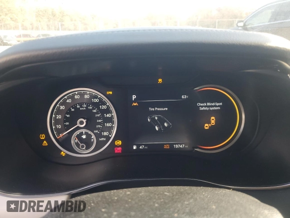 2023 Genesis G70 2.0T with VIN KMTG34TA5PU115666, listed as a Copart auction lot 78907334 with 19,747 mi miles and Salvage Title. Bid and sale history available at DreamBid. Image 9.