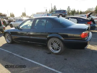 2001 BMW 7 Series 740iA with VIN WBAGG83461DN88498, listed as a Copart auction lot 86143924 with 0 mi miles and Clean Title. Bid and sale history available at carsss.com. Image 2.